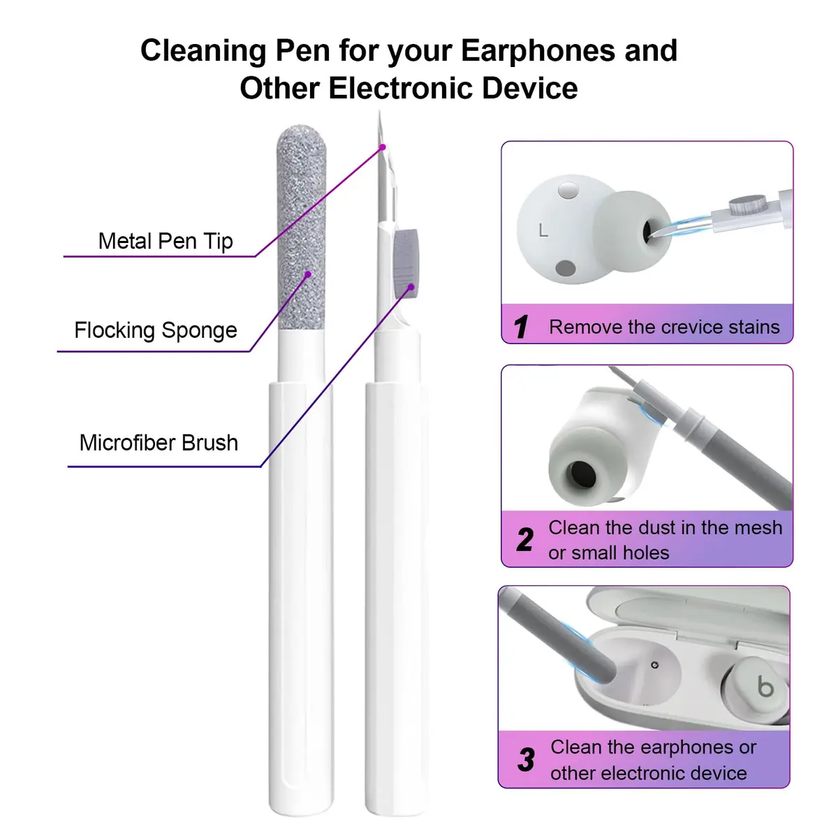 Aircawin for Bose New QuietComfort Earbuds Case Clear 2024 | Lightweight & Durable TPU Cover - view 7