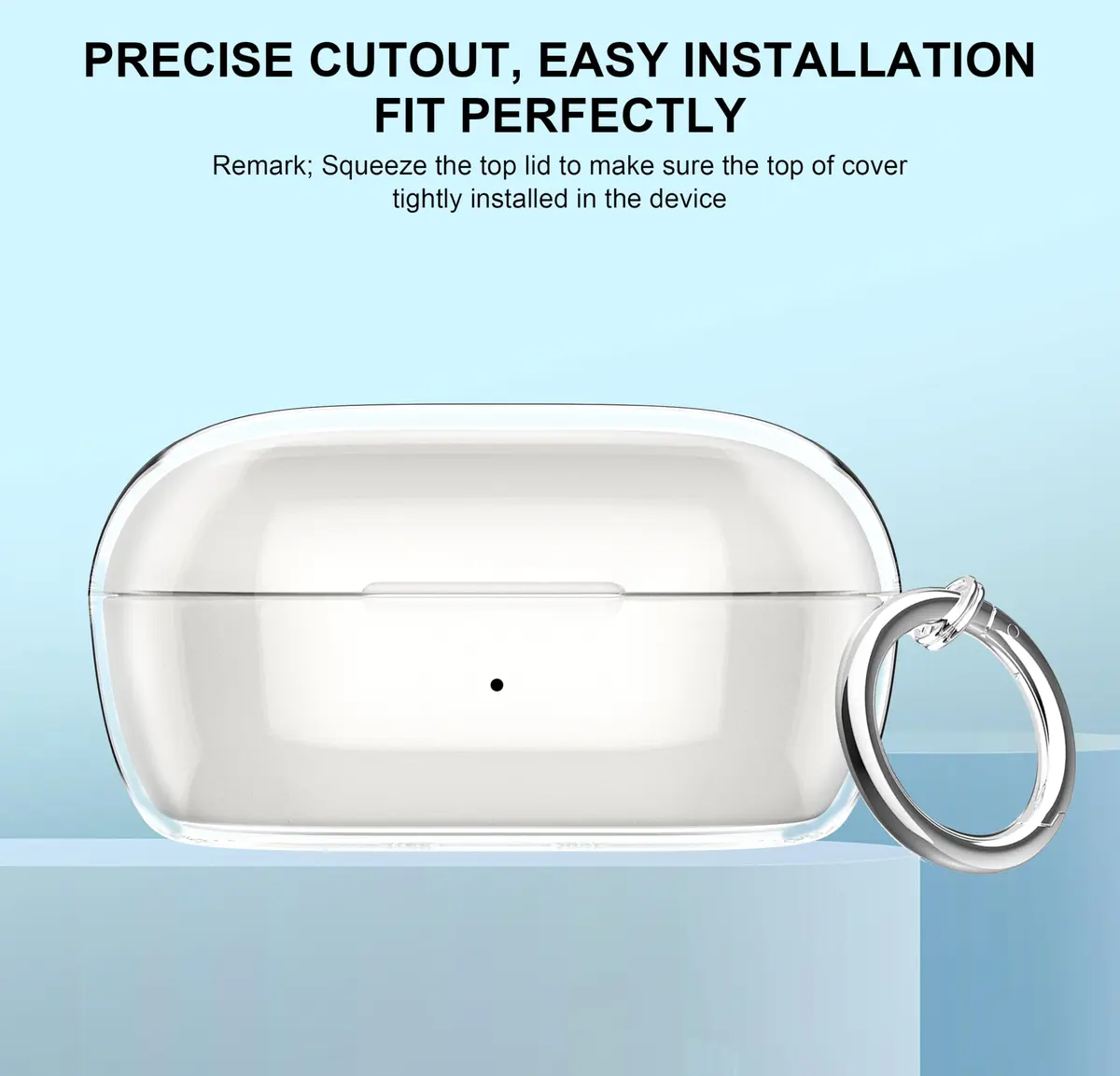 Aircawin for Bose New QuietComfort Earbuds Case Clear 2024 | Lightweight & Durable TPU Cover - view 2