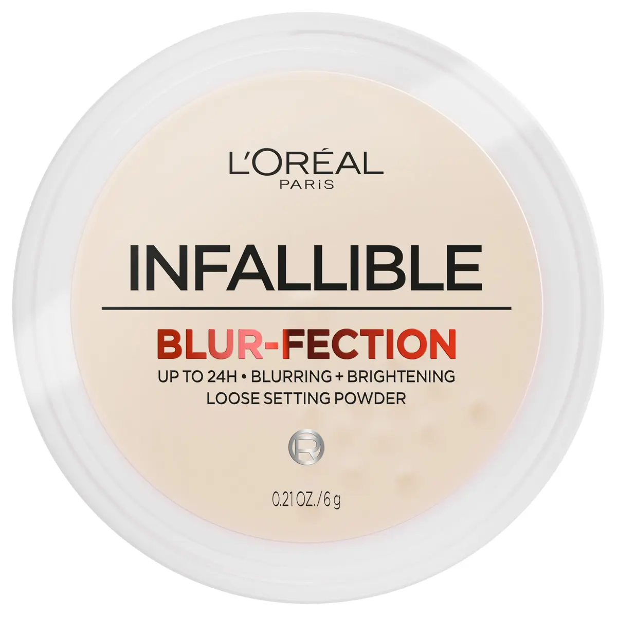 L'Oreal Paris Infallible Blur-fection Setting Powder, 20 Light Translucent | Up to 24H Blur & Brighten, Lock Makeup - main product image