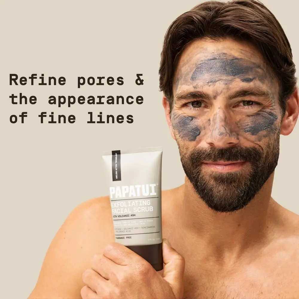 PAPATUI Fragrance-Free Skin Exfoliant | Gentle Volcanic Ash & Niacinamide for All Skin Types - view 3