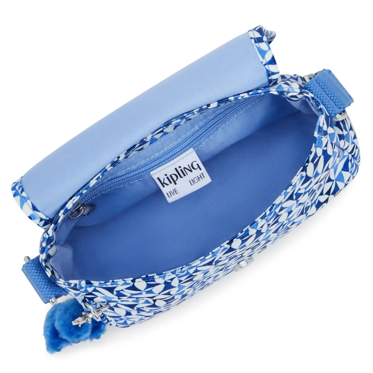 Kipling Sabian U Mini Crossbody Bag in Crazy Leaves Print (7.75"L x 5.75"H x 3.5"D) - view 3