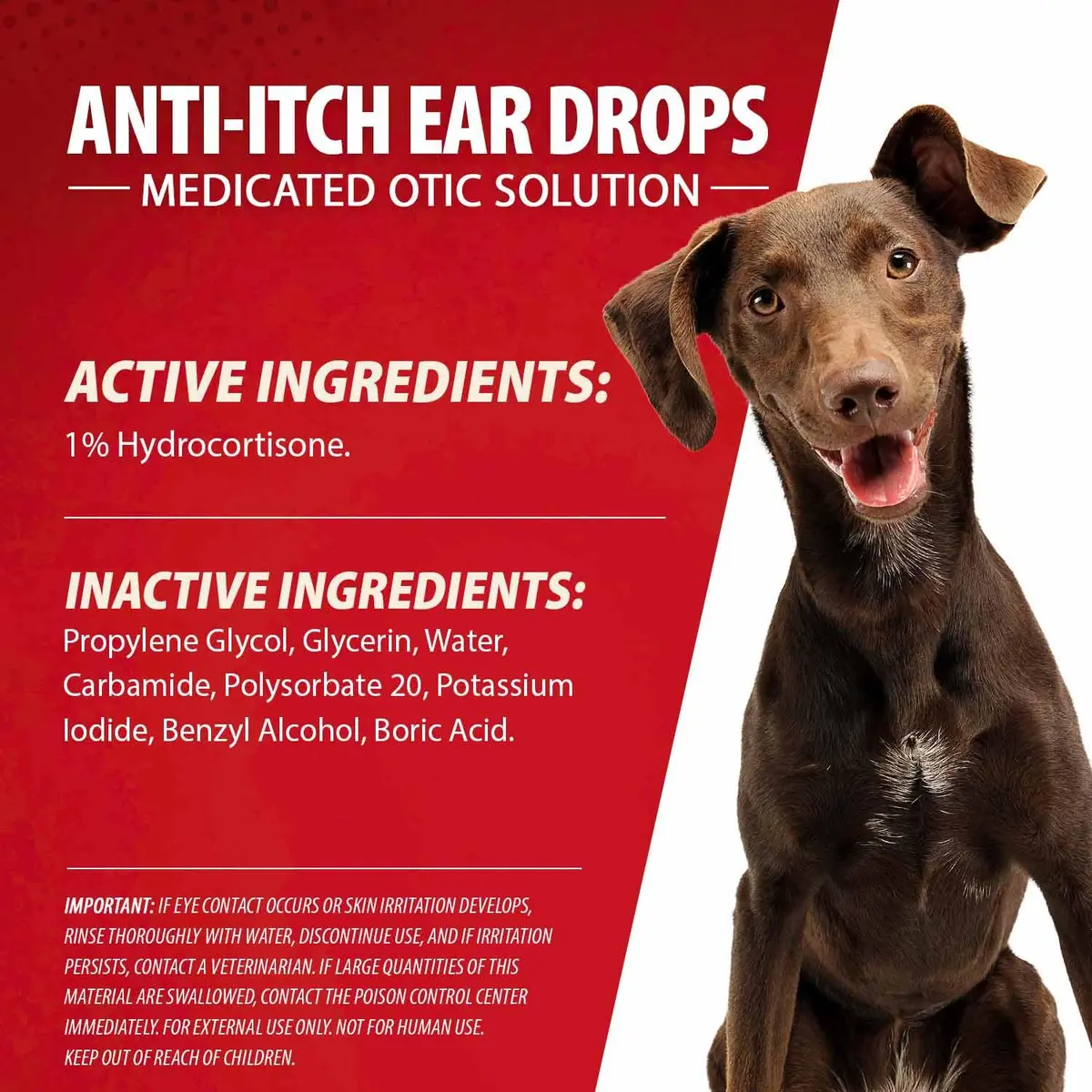 Jeffers Anti-Itch Ear Drops for Dogs & Cats 2 fl oz | Supports Ear Comfort & Hygiene - view 6