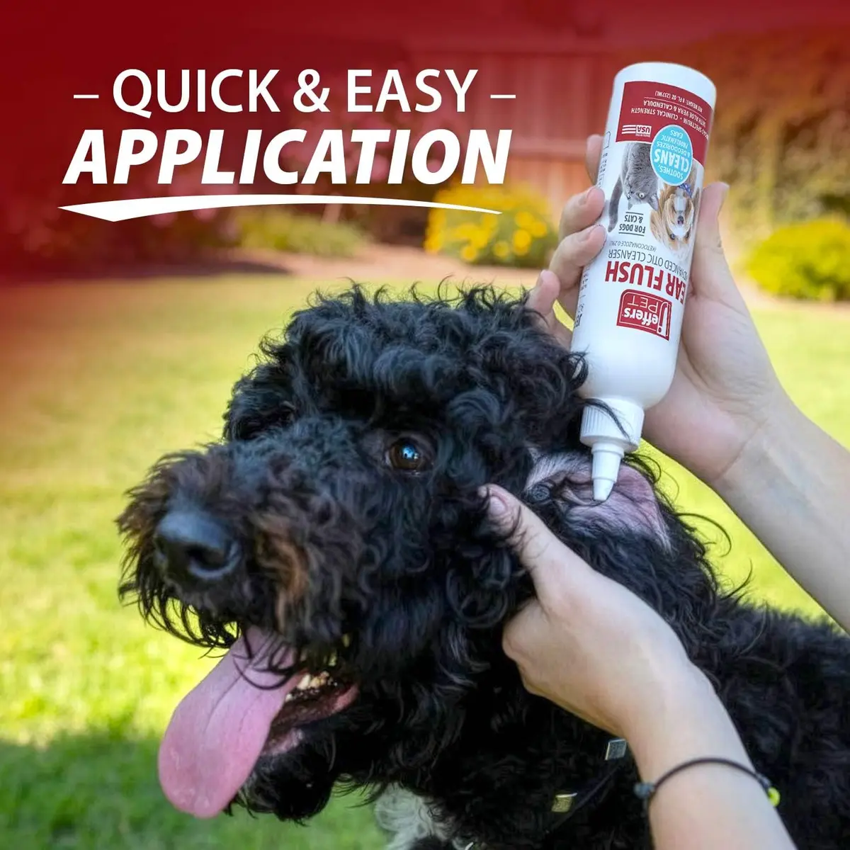 Jeffers Ear Flush for Dogs, Cats & Puppies 8 oz | Gentle Ear Cleaning Solution with Ketoconazole - view 8