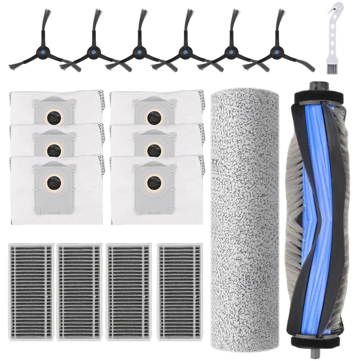 Estelife 19 Pack Replacement Parts for Ecovacs Deebot X8 Pro Omni & Yeedi S14 Plus | Vacuum Cleaner Accessories Kit - main product image