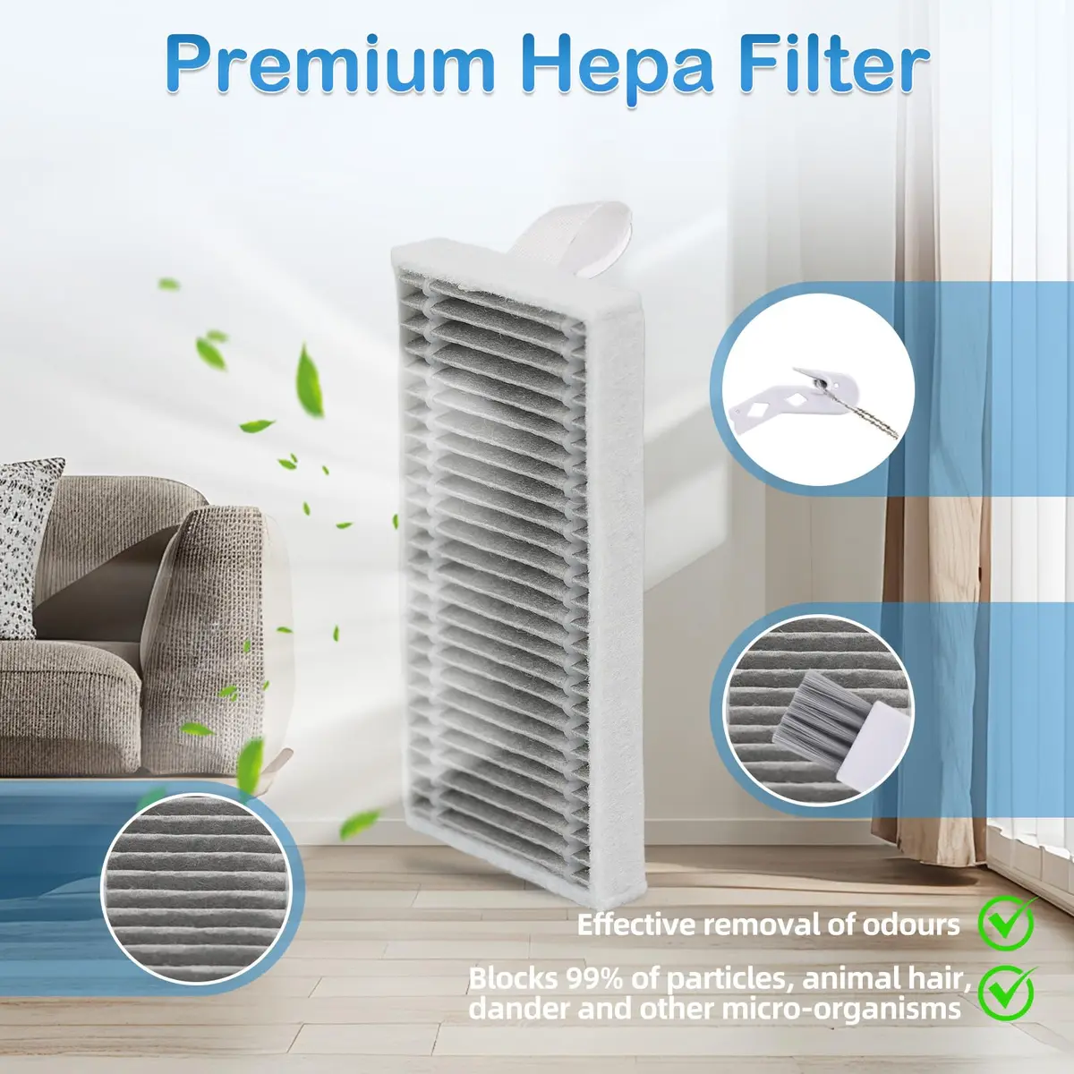 Estelife 19 Pack Replacement Parts for Ecovacs Deebot X8 Pro Omni & Yeedi S14 Plus | Vacuum Cleaner Accessories Kit - view 4