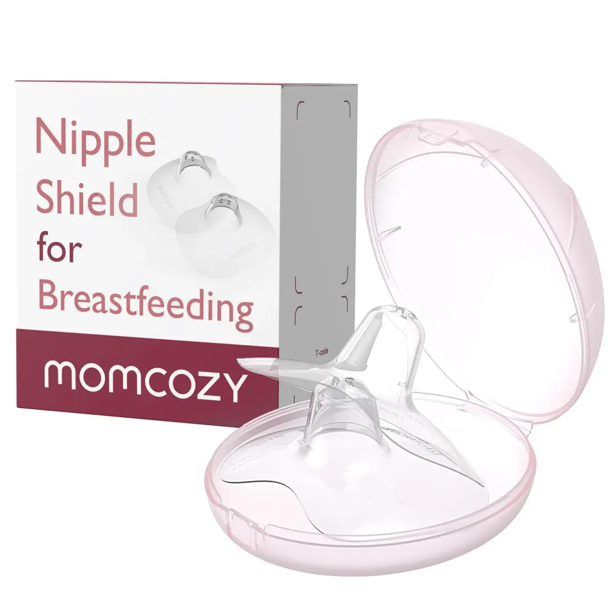Momcozy Ultra-Thin Nipple Shields 20mm (0.79 inch) | Food-Grade Silicone for Latching Support - main product image