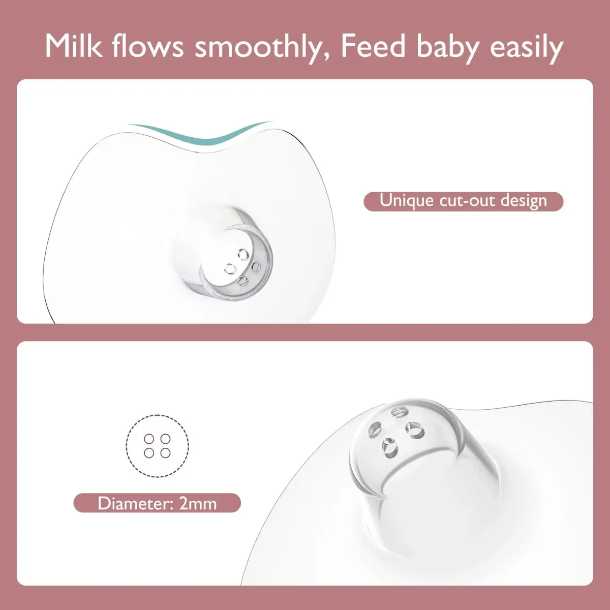 Momcozy Ultra-Thin Nipple Shields 20mm (0.79 inch) | Food-Grade Silicone for Latching Support - view 7