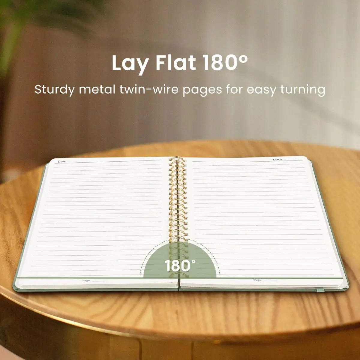 Taja 6 Pack Lined Notebooks for Work Hardcover Spiral Journal 1.83 kg (4.05 lb) | Premium Paper for Office & Students - view 4