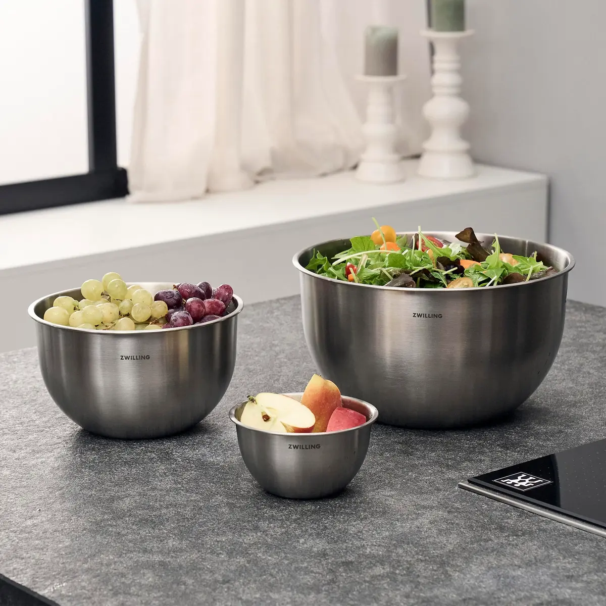 ZWILLING Fresh & Save Stainless Steel Vacuum Bowl Medium 1.85L (62.5 fl oz) | Airtight Food Storage for Indian Kitchens - view 6