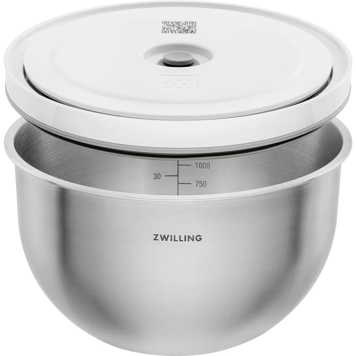 ZWILLING Fresh & Save Stainless Steel Vacuum Bowl Medium 1.85L (62.5 fl oz) | Airtight Food Storage for Indian Kitchens - view 2