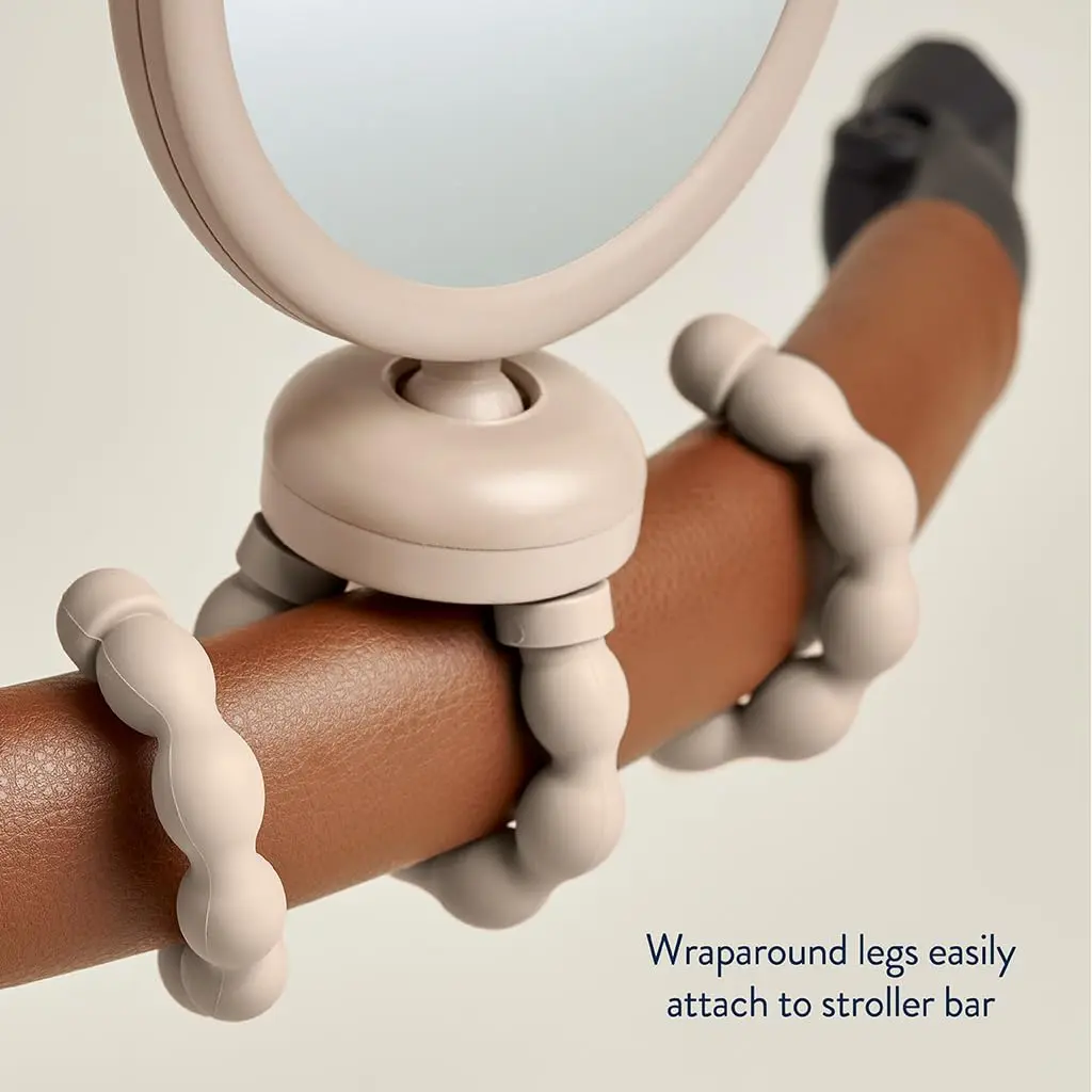 Itzy Ritzy Stroller Mirror, 360° Swivel Baby Stroller Accessory (Bear) | Clear View for Parents - view 6