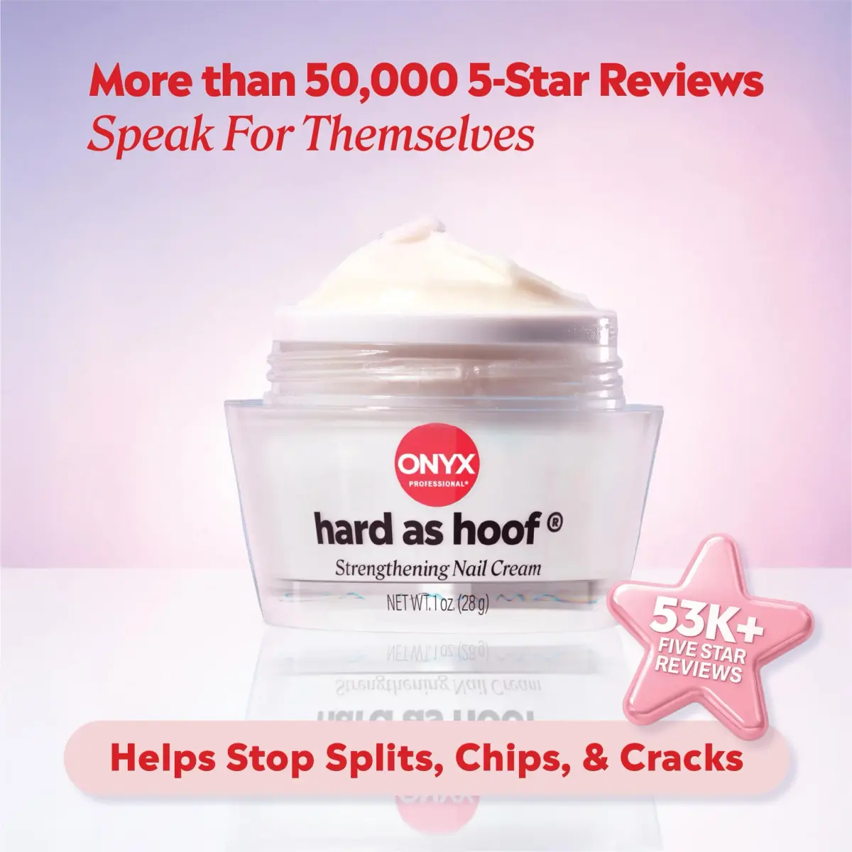 Onyx Professional Hard as Hoof Nail Strengthening Cream 1 oz | Repairs & Grows Nails, Hydrates Cuticles - view 3