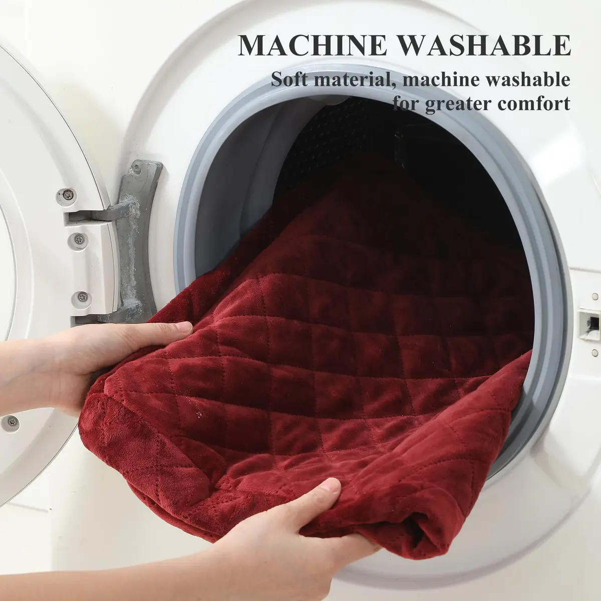Lealchum Dog Car Seat for Medium & Large Dogs | Washable, Removable & Safe (Red, Large) - view 6