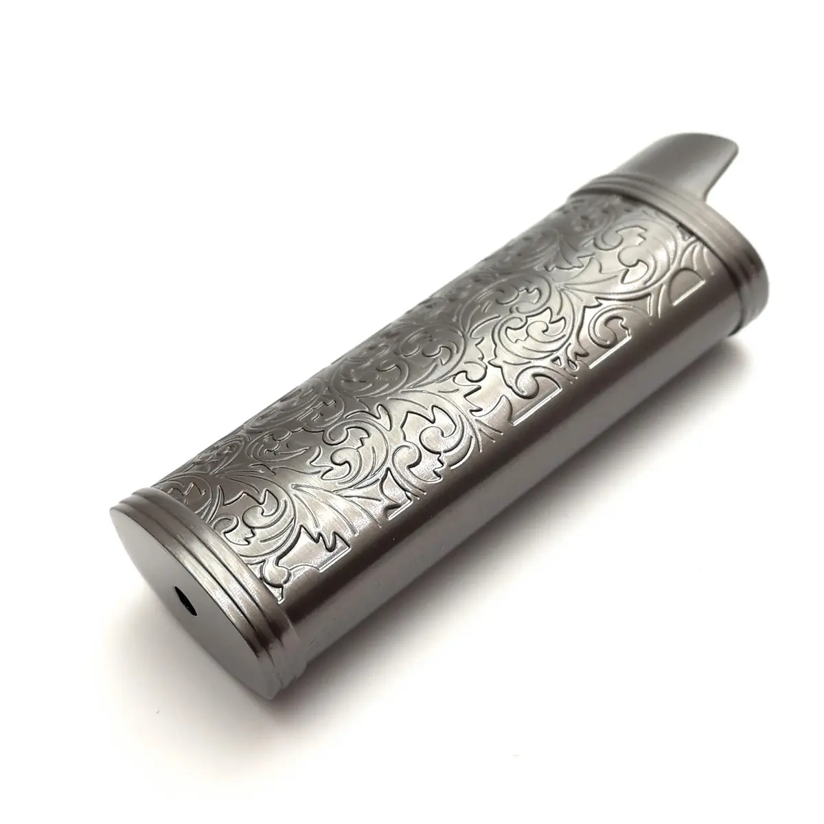 Lucklybestseller Metal Lighter Case Cover Holder Vintage Floral Stamped for BIC Full Size Lighter J6 - view 7