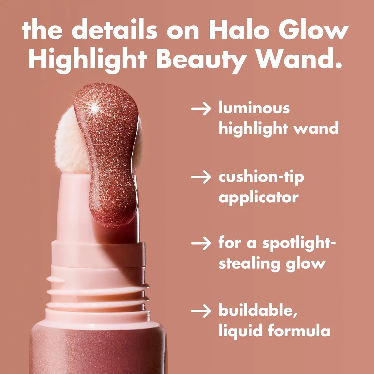 e.l.f. Halo Glow Highlight Beauty Wand 0.33 Fl Oz | Buildable, Hydrating Liquid Highlighter for Glowing Skin - view 3