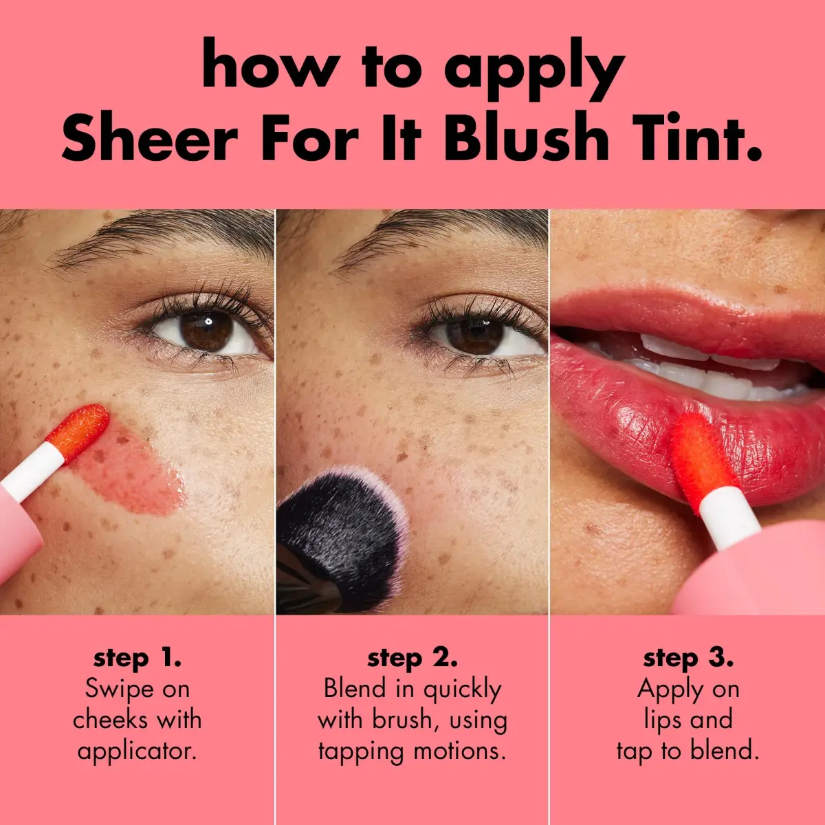 e.l.f. Sheer For It Blush Tint Plums Up 6.5ml (0.22 Fl Oz) | Hydrating Lip & Cheek Tint with Hyaluronic Acid - view 3