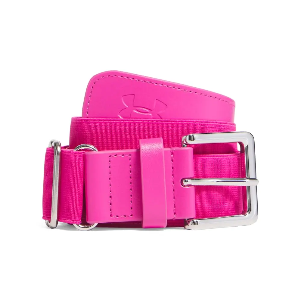 Under Armour Men's Baseball Belt 2" (5.1 cm) Tropic Pink | Elastic Webbing with Polyurethane - main product image
