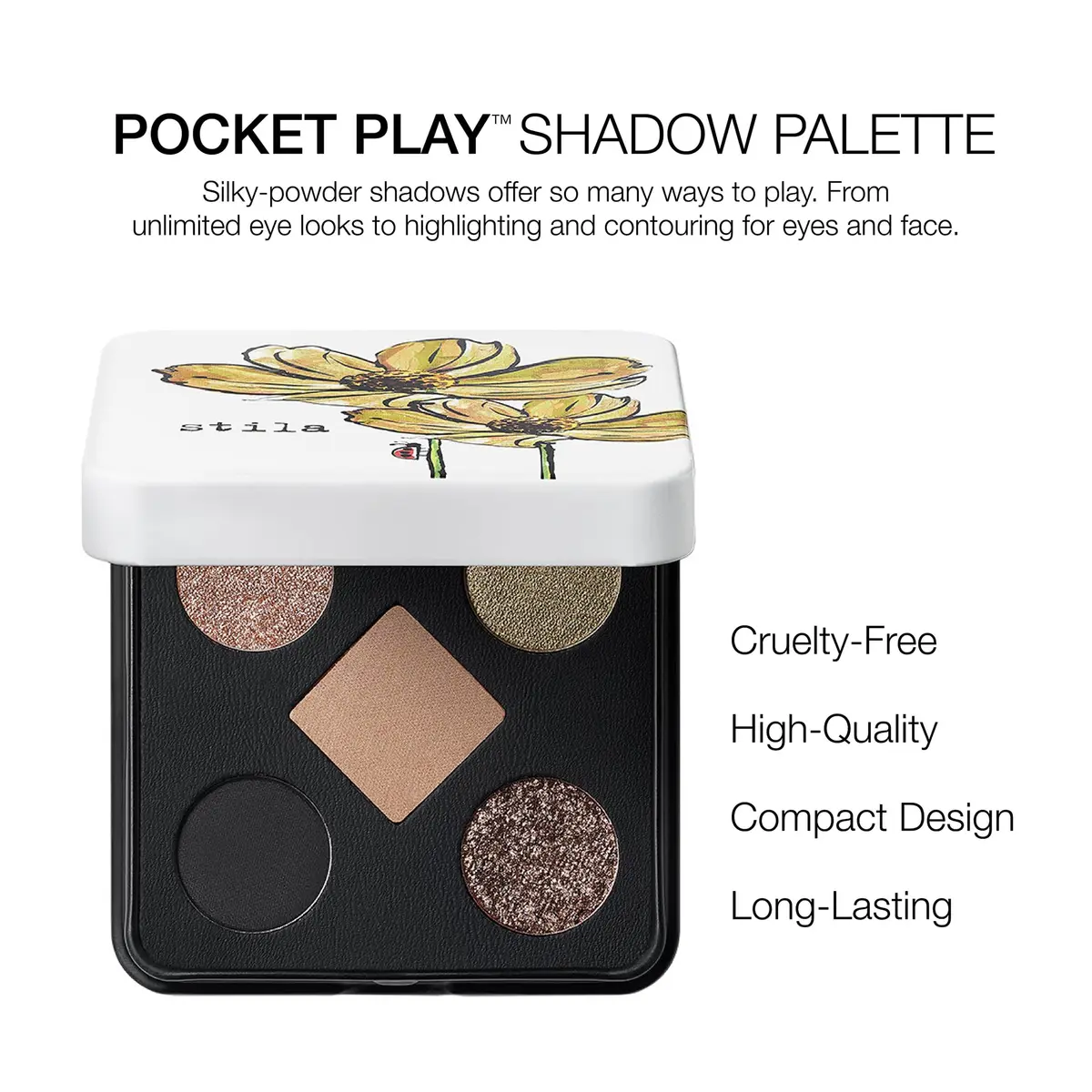 stila Pocket Play Eyeshadow Palette, 5 Silky Shades | Versatile & Portable for Endless Looks - view 2