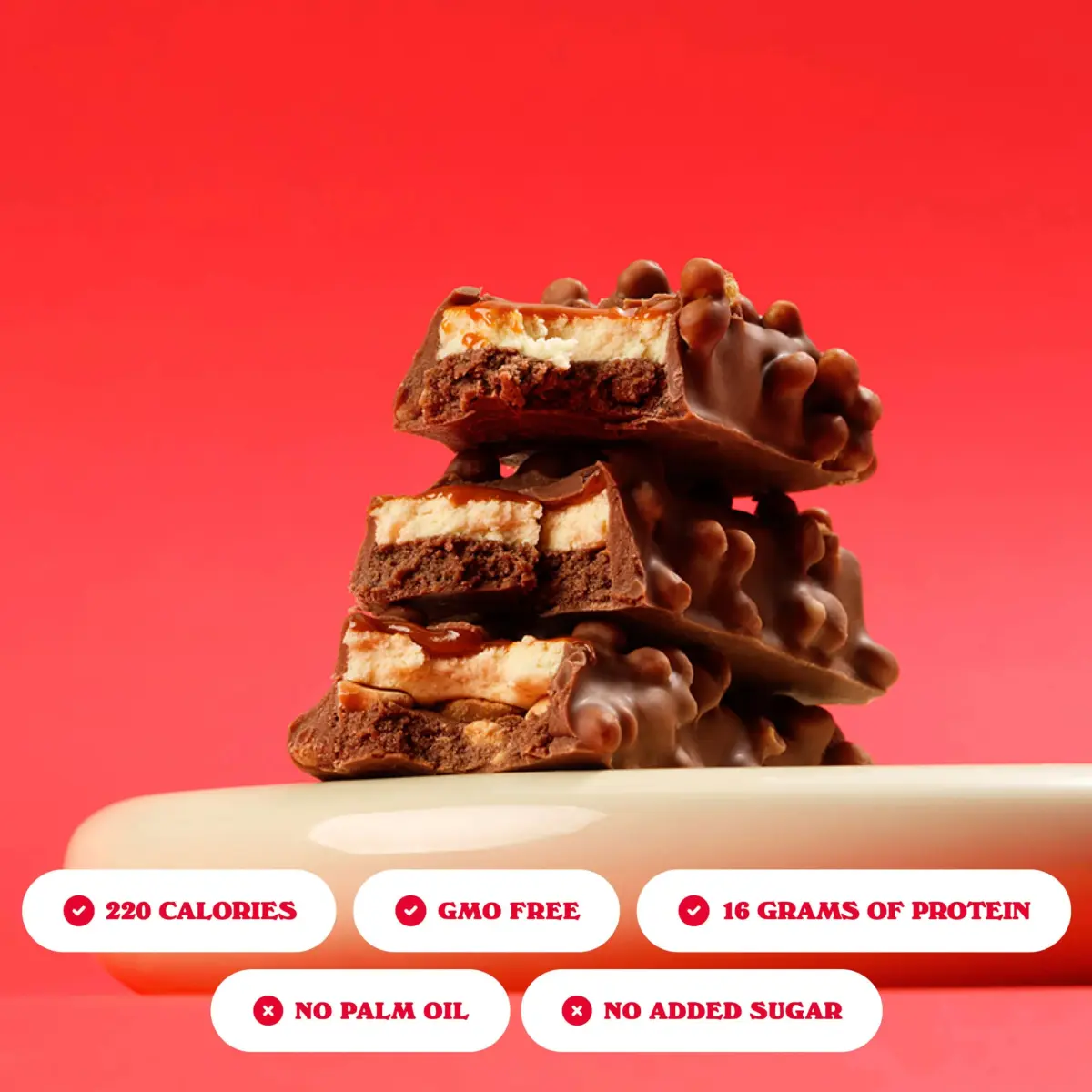 BAREBELLS Marshmallow Peanut Road Soft Protein Bars, 24 Bars | High Protein, No Added Sugar Treat - view 3