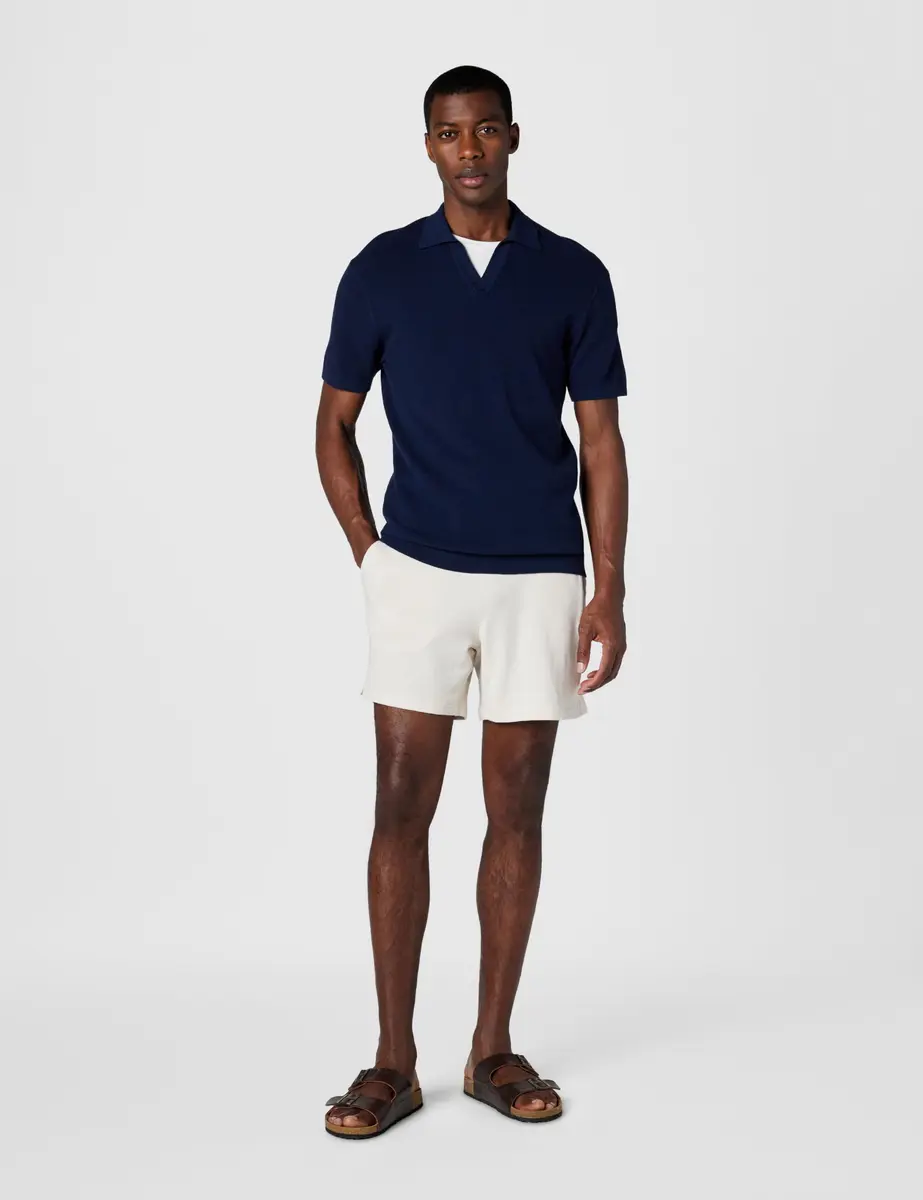 Onia Shorts Slub Terry Short 6 Beige | Relaxed Fit, 6" Seam, 100% Cotton - view 6