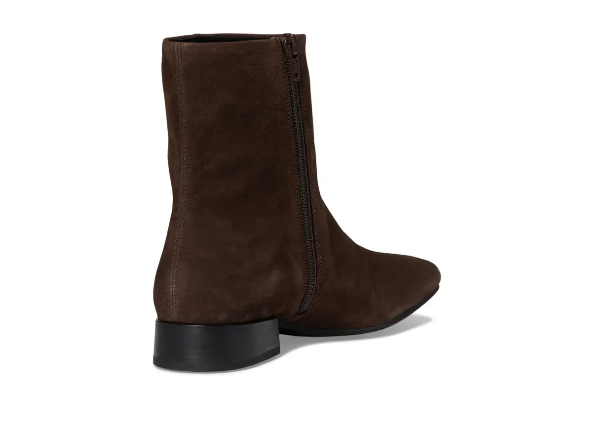 Vagabond Mona Suede Bootie 7 US | Modern Square Toe, Zipper Closure, 1in Block Heel - view 5