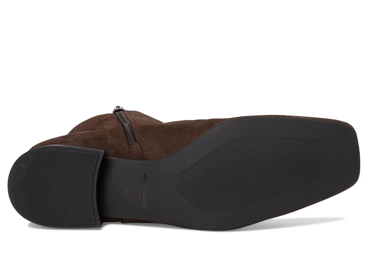 Vagabond Mona Suede Bootie 7 US | Modern Square Toe, Zipper Closure, 1in Block Heel - view 3