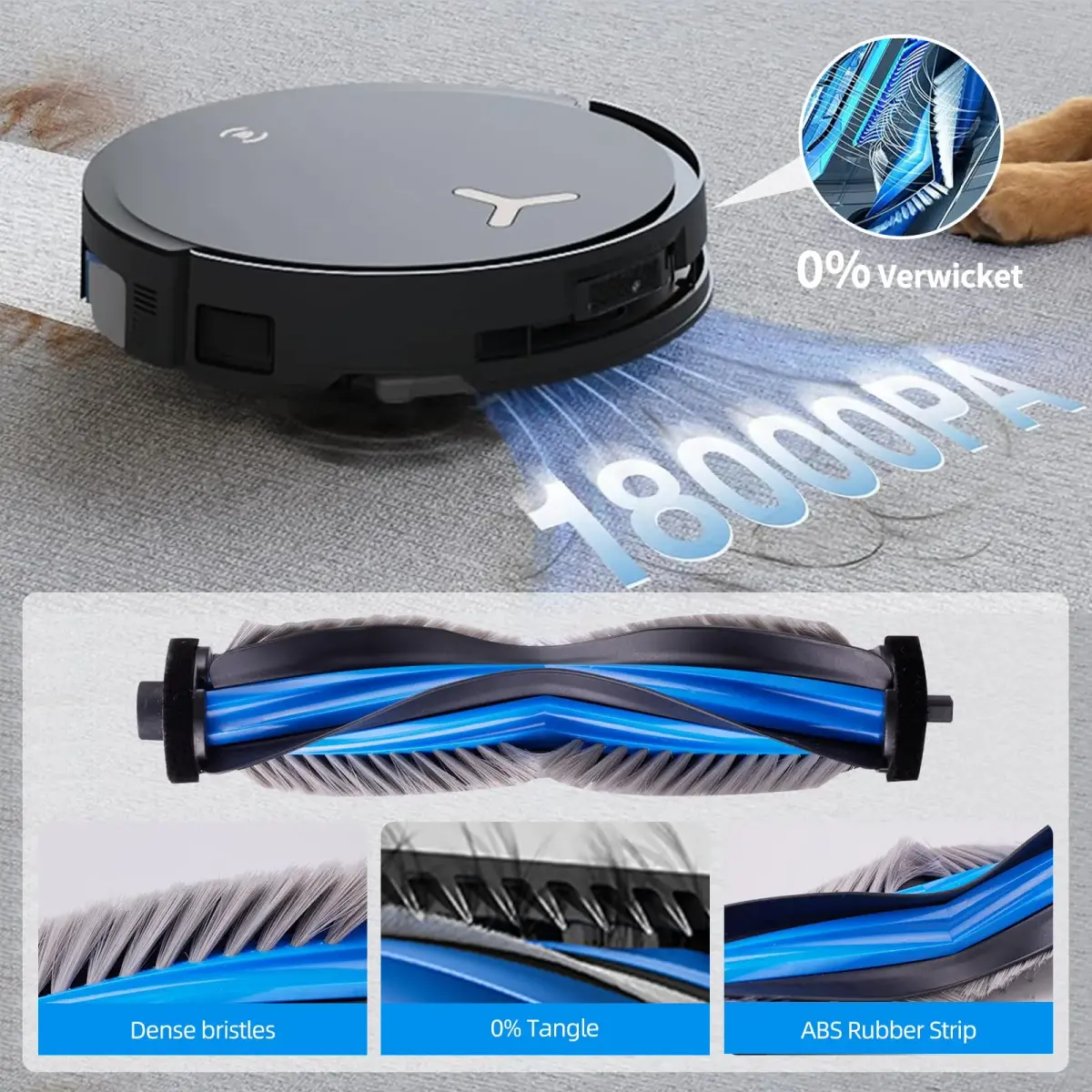 EOVWAEO 21-Piece Robot Vacuum Accessory Kit for ECOVACS DEEBOT X8 PRO OMNI / X8 OMNI | Includes Main Brush, Side Brushes, Mops, Filters, and Dust Bags - view 3