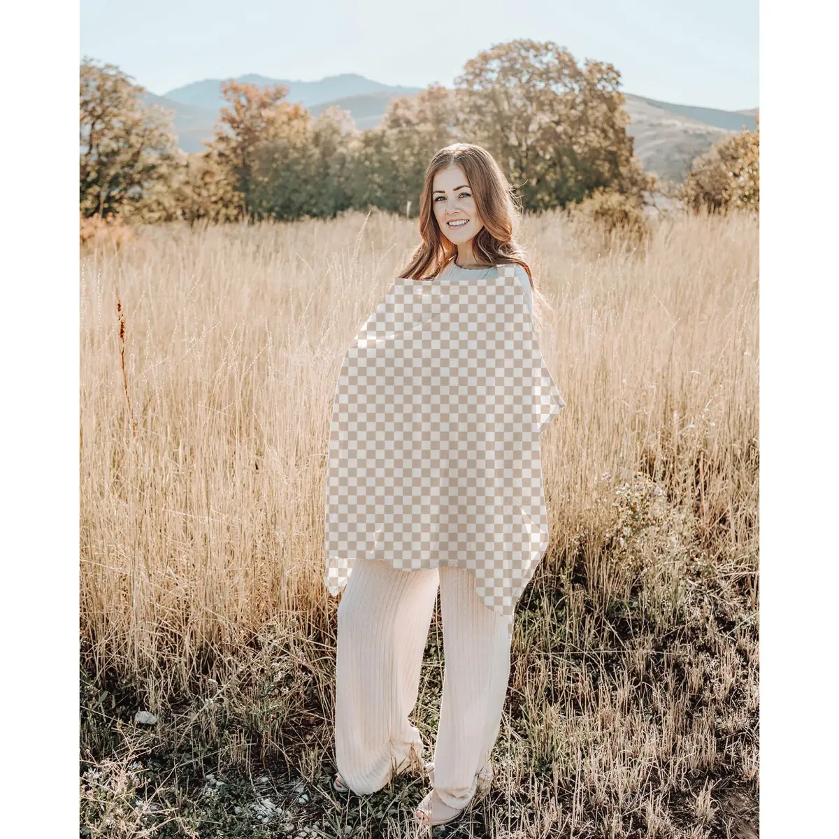 Konssy 2-Pack Muslin Nursing Cover Up with Rigid Hoop | 100% Cotton, Breathable, Adjustable Fit - view 7
