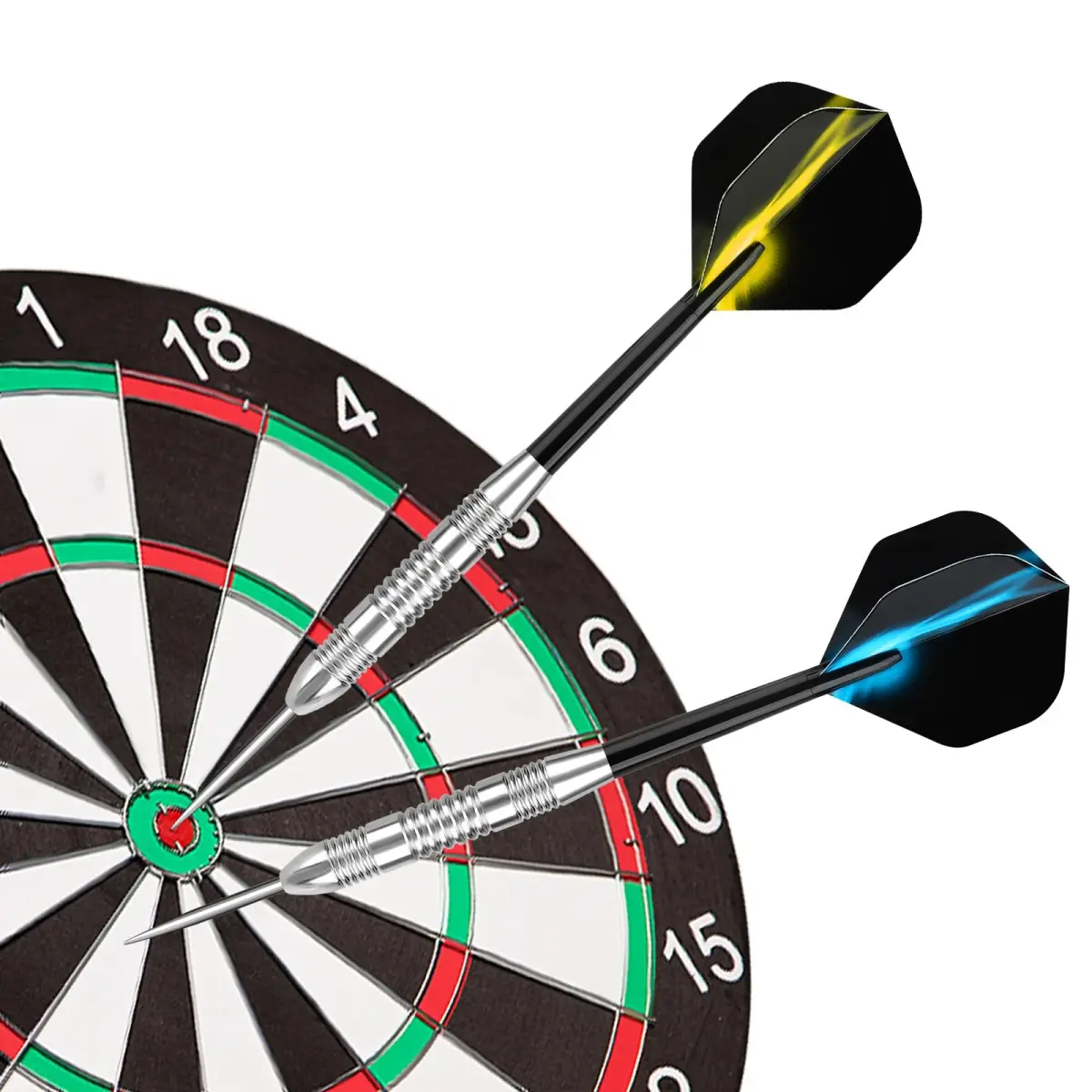 Accmor 24g Steel Tip Darts Set, 12 Pack Professional Metal Darts with Copper Barrels | Precision Machined for Control - view 5