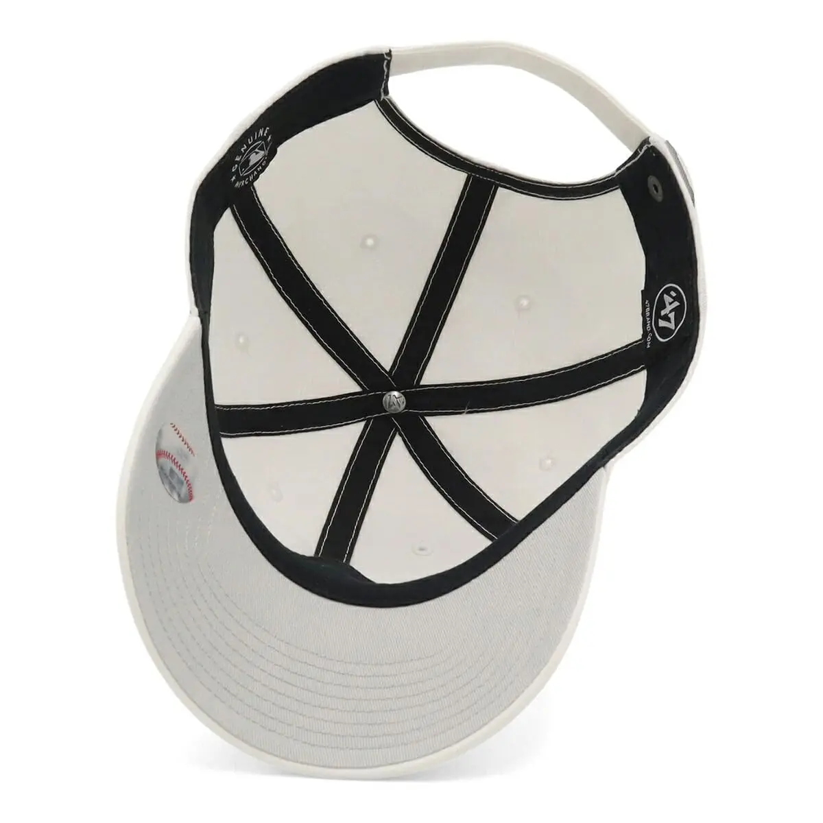 47 Women's Classic NY White Baseball Cap | Adjustable Cotton Headwear for All Seasons - view 4