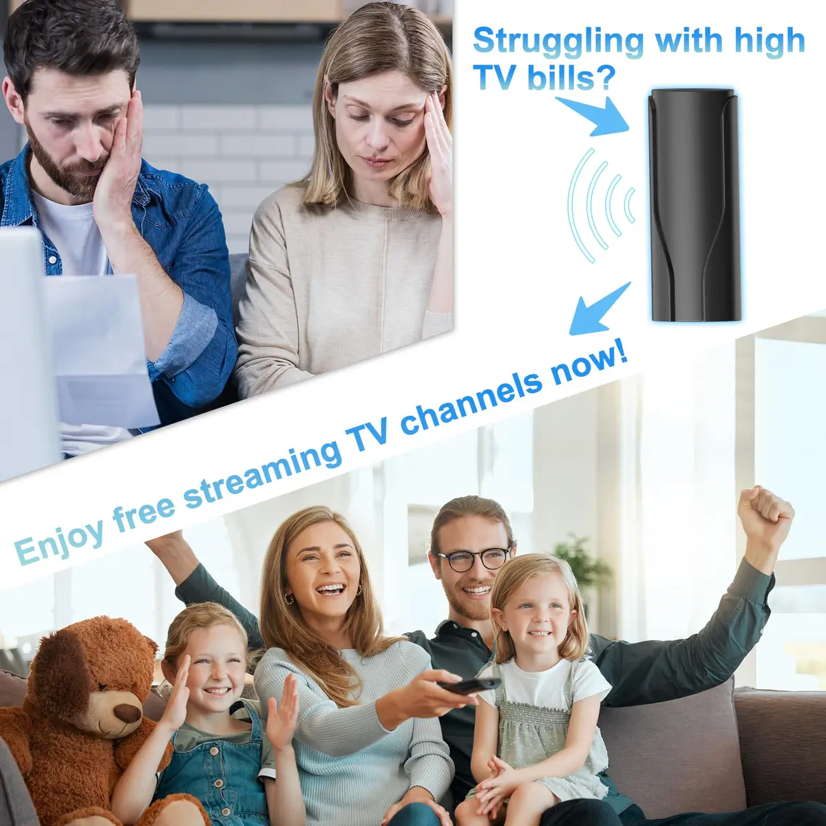 Inuito TV Antenna 2026 | Supports 4K 8K 1080p Indoor & Outdoor, Long Range - view 5