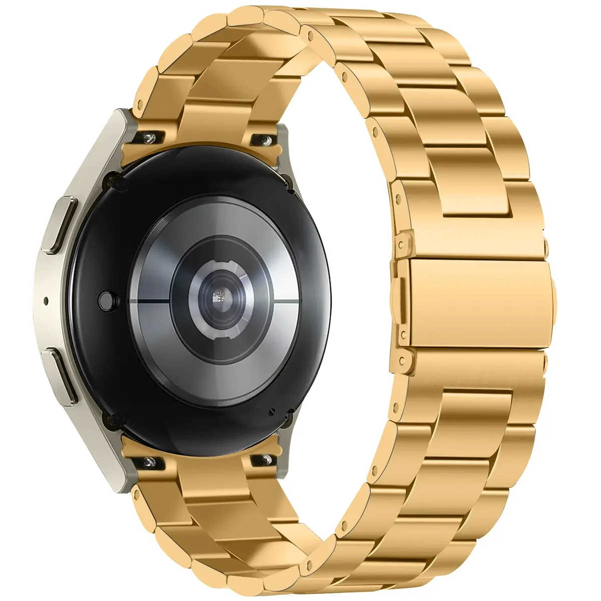 Anlinser Gold Stainless Steel Metal Band for Samsung Galaxy Watch 7/6/5/4 40mm 44mm 47mm 43mm 45mm 46mm | Compatible with 20mm Smartwatches - view 2