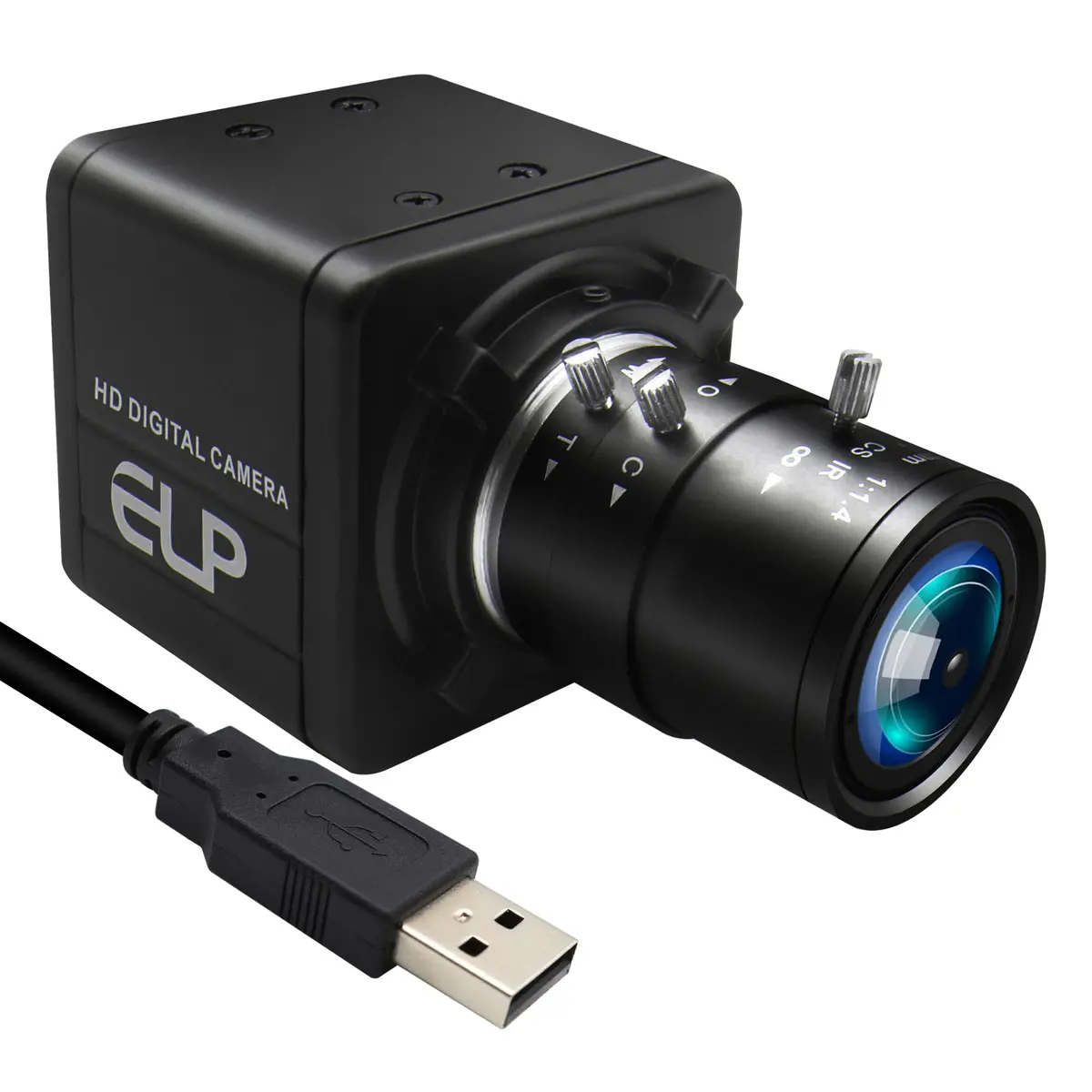 MMlove 1080P FHD USB Camera 4X Optical Zoom Manual Focus Low Light Plug & Play - main product image