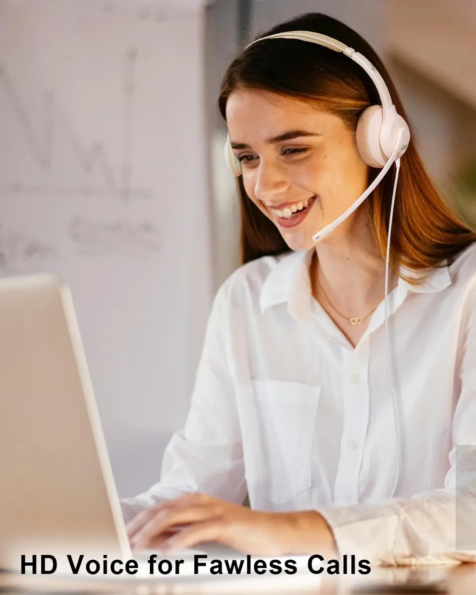 JIAMQISHI USB Headset with Microphone for PC | Noise Cancelling Mic & All-Day Comfort - view 6