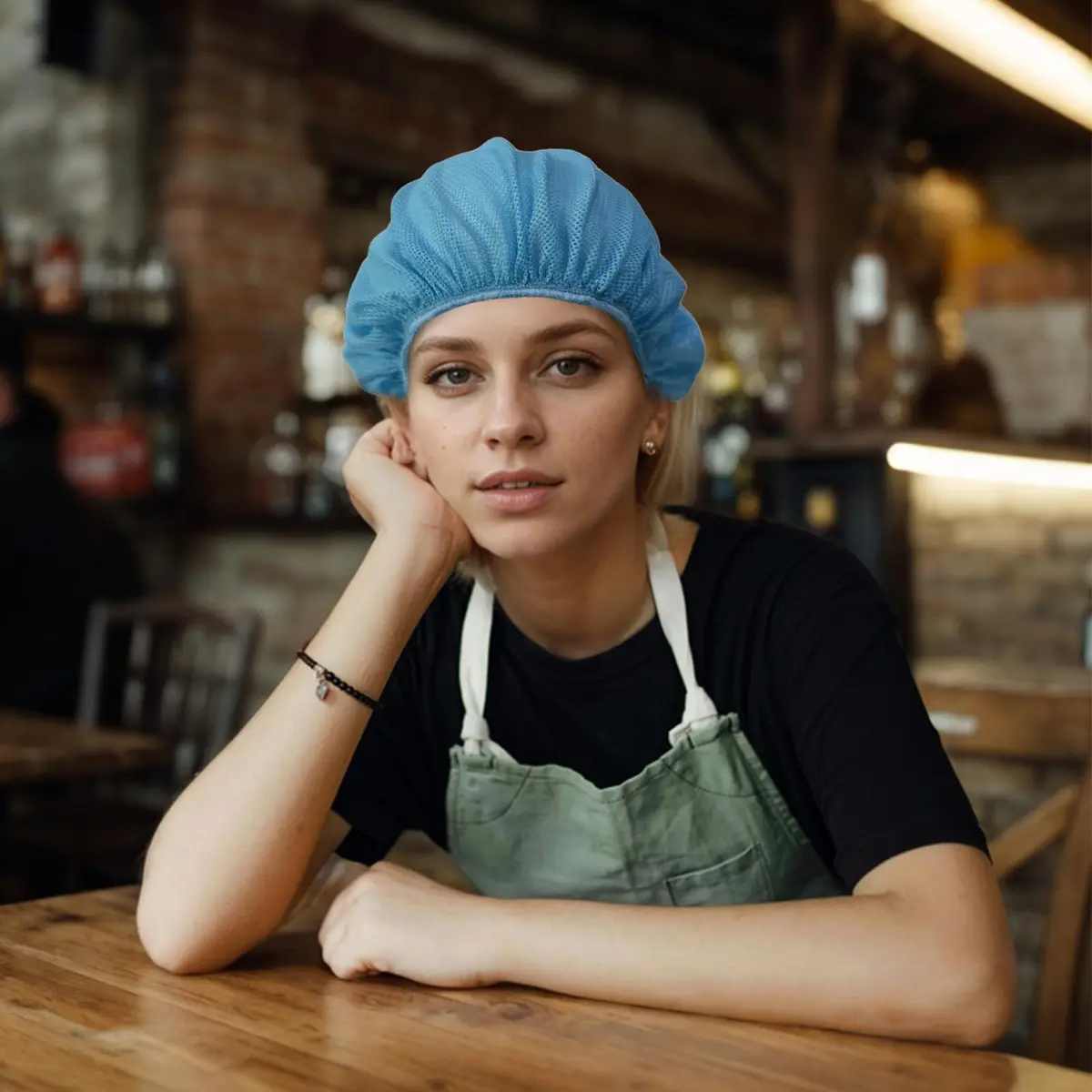 Cityelf Mesh Chef Hat 12 Pack | Adjustable, Breathable Cotton & Mesh for Foodservice (70-120 chars) - view 6
