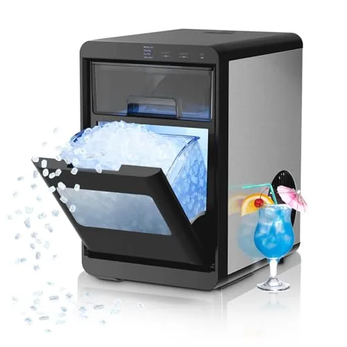 Antarctic Star Countertop Ice Maker Machine, 26lb/Day, Black | Quiet Operation & Energy Saving - main product image
