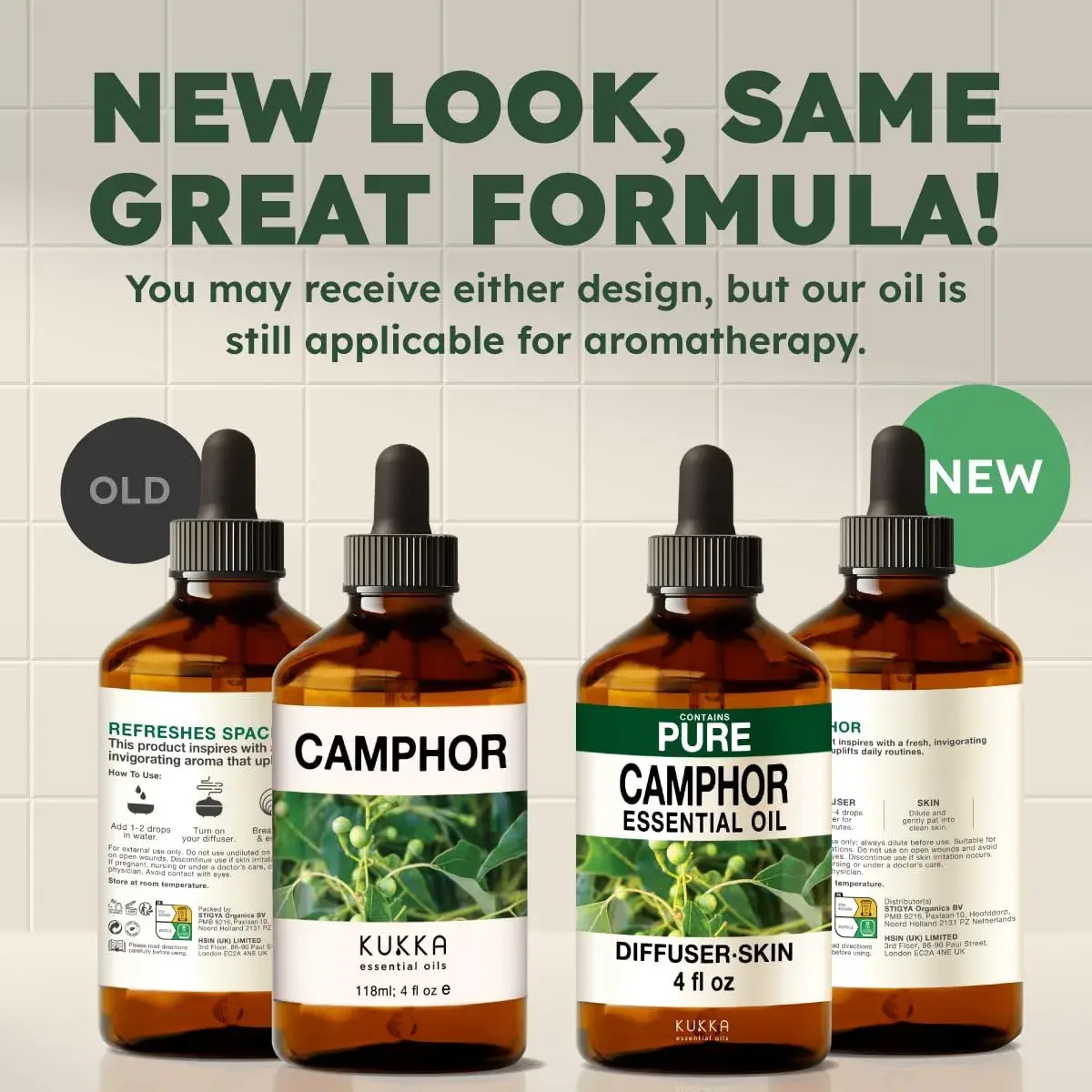 KUKKA Camphor Essential Oil 118ml (4 Fl Oz) | Pure, Undiluted, Cooling Scent for Skin, Diffuser, Muscle Relief - view 7