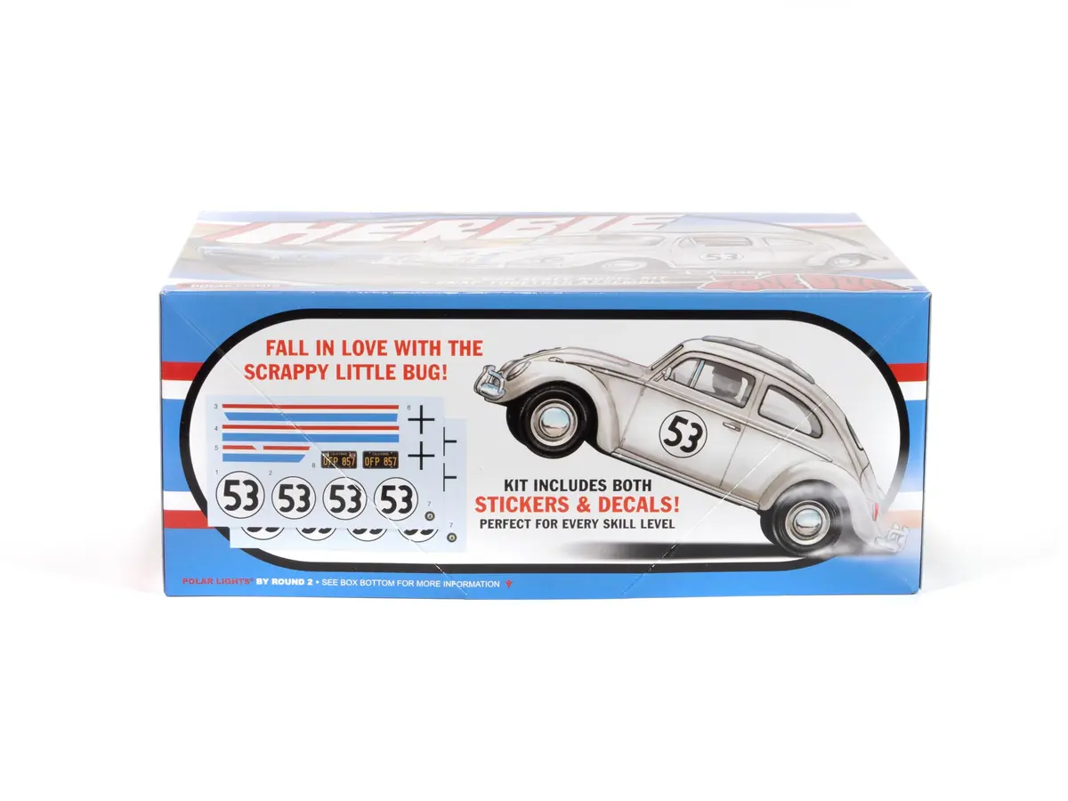 Polar Lights Herbie Volks Beetle Model Kit 1:25 Scale | SNAP Assembly, No Glue or Paint Needed - view 2