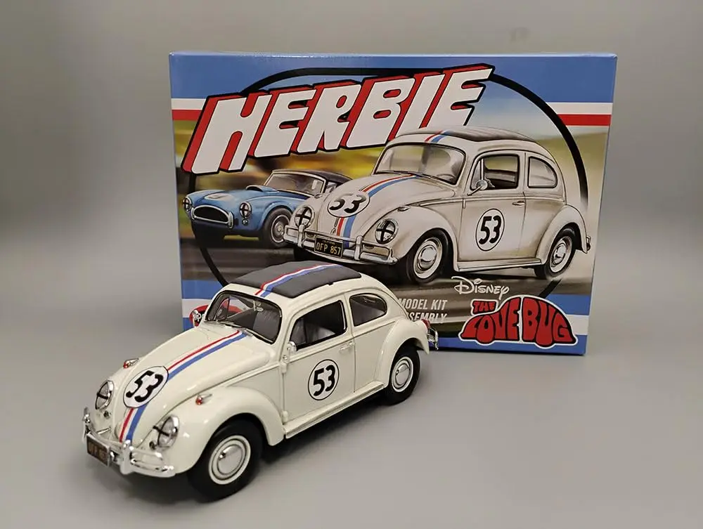 Polar Lights Herbie Volks Beetle Model Kit 1:25 Scale | SNAP Assembly, No Glue or Paint Needed - view 3