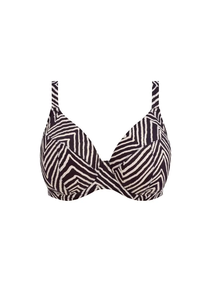 Elomi Swim Fiji Falls Underwire Plunge Bikini Top 38HH | Supportive, Lightweight Nylon Blend - view 5