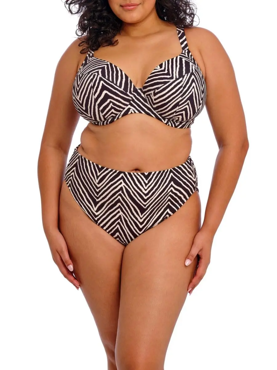 Elomi Swim Fiji Falls Underwire Plunge Bikini Top 38HH | Supportive, Lightweight Nylon Blend - view 3