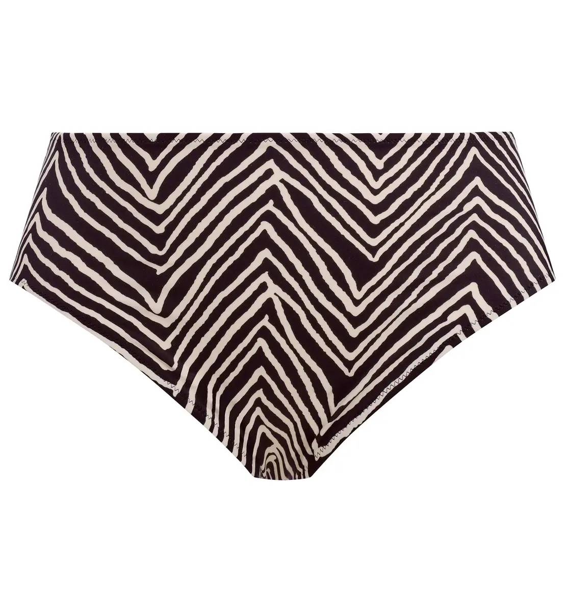 Elomi Fiji Falls Mid Rise Bikini Brief Black Size 12 | Flattering Waist & Vibrant Style - view 4
