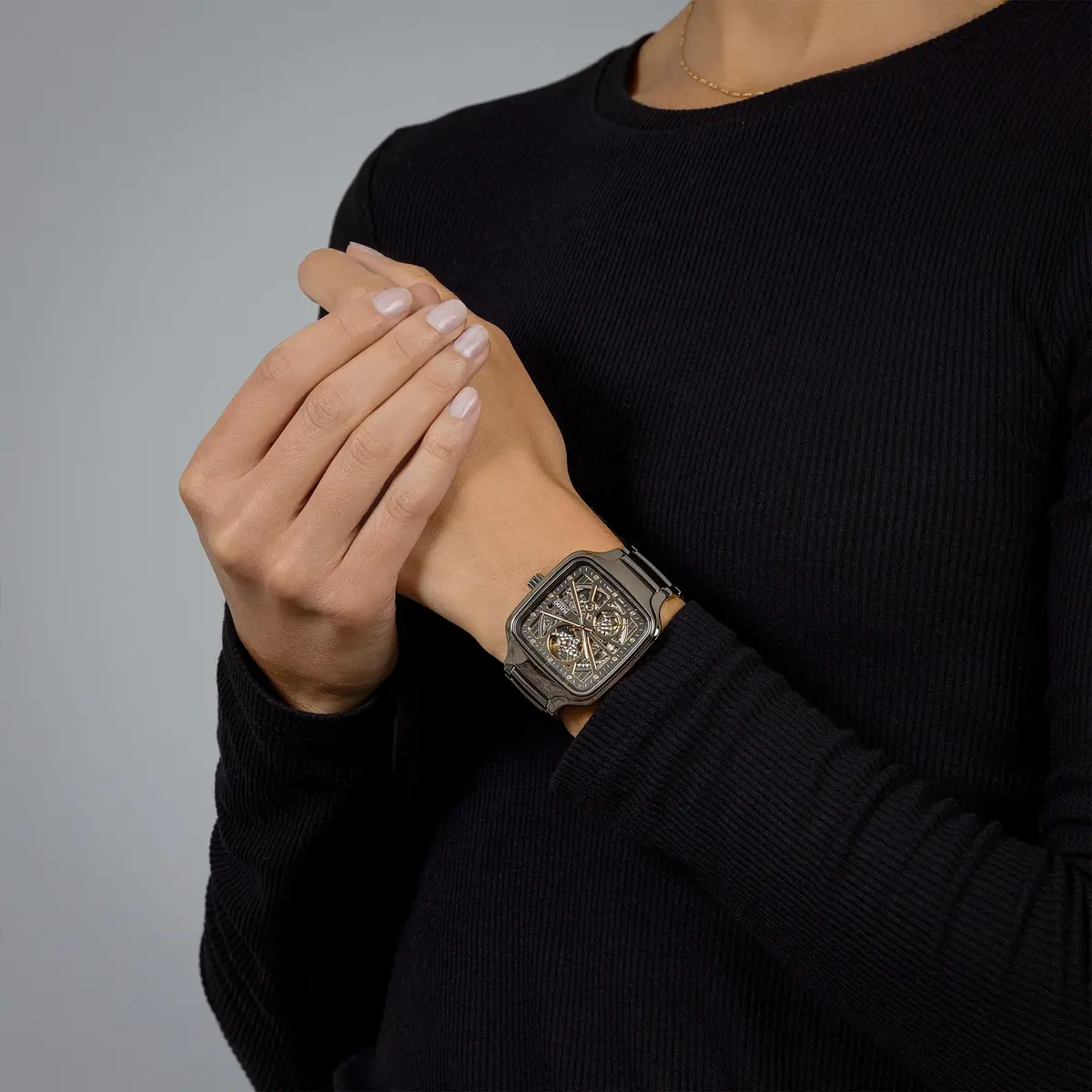 Rado True Square Automatic Swiss Watch 38mm Black Dial | Unisex Luxury Ceramic - view 4