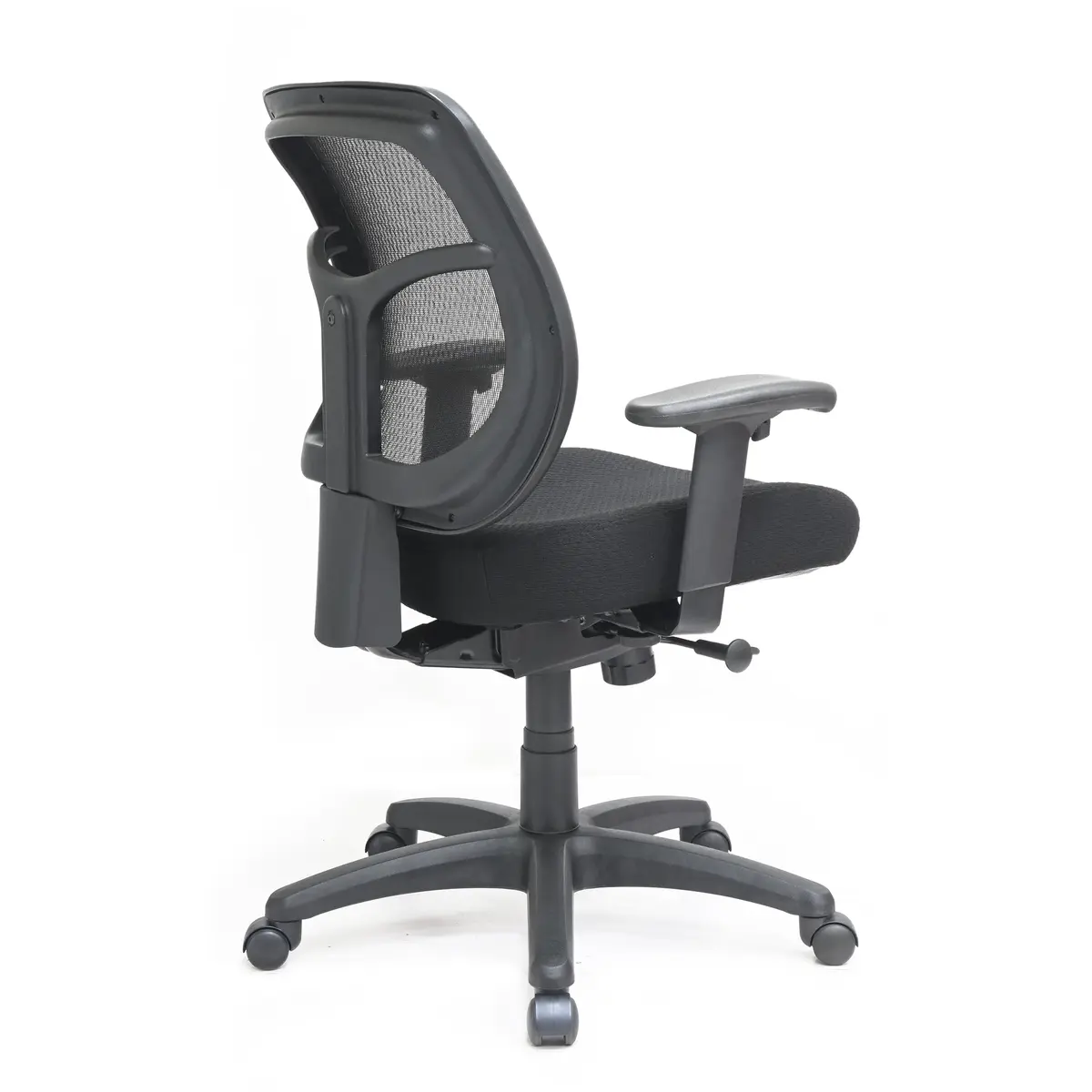 Eurotech Seating Apollo Mid-Back Swivel Office Chair, Black | Ergonomic Support & Breathable Mesh - view 4