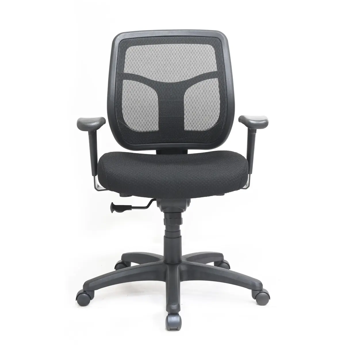 Eurotech Seating Apollo Mid-Back Swivel Office Chair, Black | Ergonomic Support & Breathable Mesh - view 5