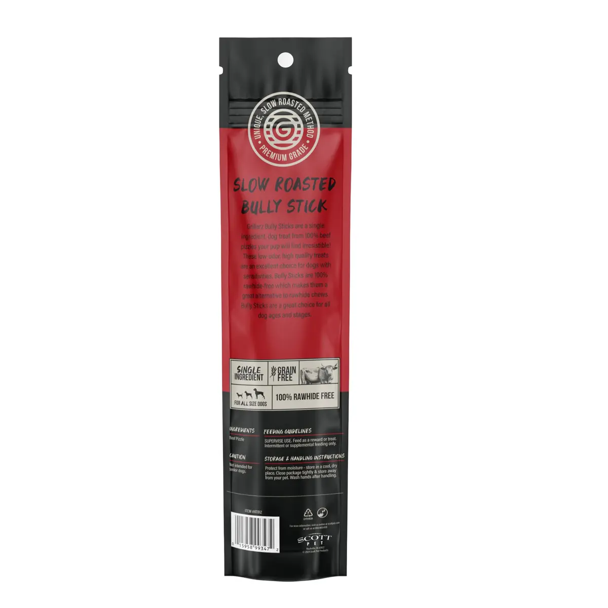 Grillerz Thick Bully Sticks 2 Count | Rawhide-Free Beef Chews for Dogs - view 7