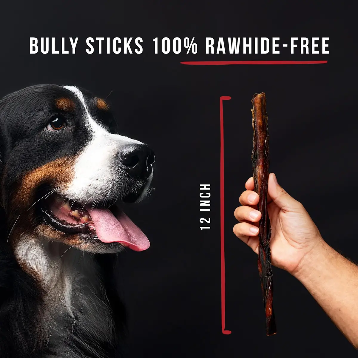 Grillerz Thick Bully Sticks 2 Count | Rawhide-Free Beef Chews for Dogs - view 3