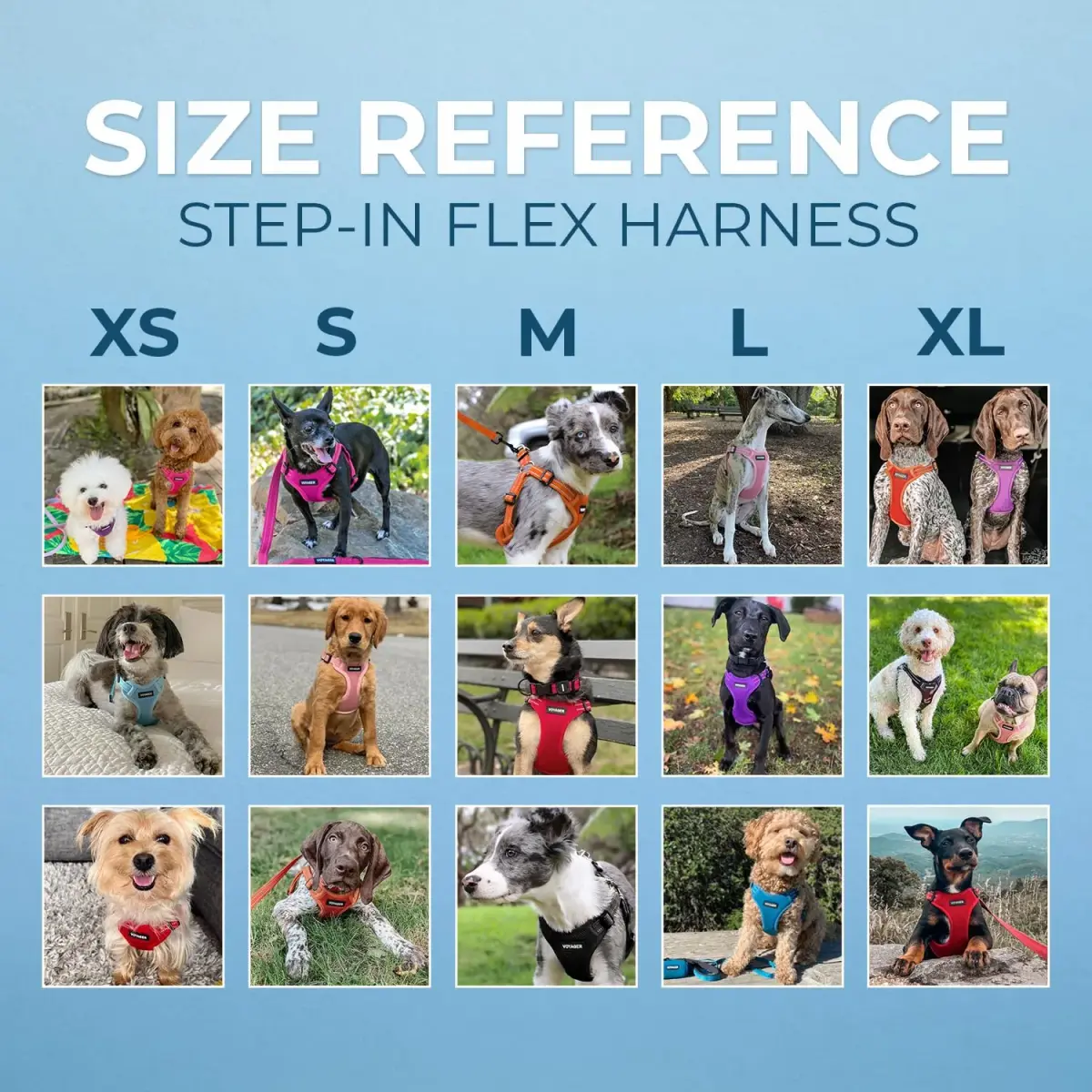 Voyager Step-in Flex Adjustable Dog Harness - Lavender, Small | Breathable Air Mesh, 3M Reflective, No-Pull Design - view 6