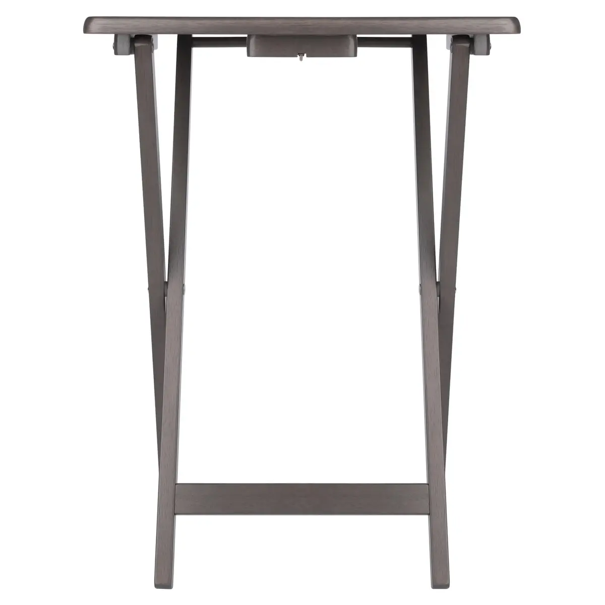 Winsome Alex Set of 2 Foldable Snack Tables, Oyster Gray | Space-Saving, Durable & Elegant - view 4