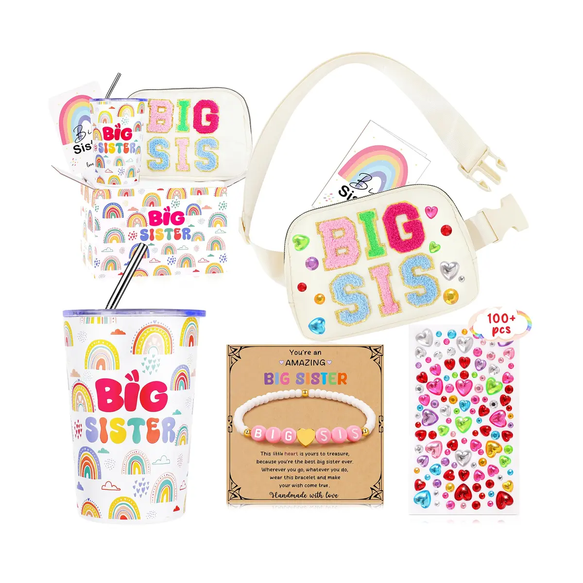 JTENGTOP Big Sister Gifts for Girls | Set of 5, Heartfelt & Practical (70-120 chars) - main product image